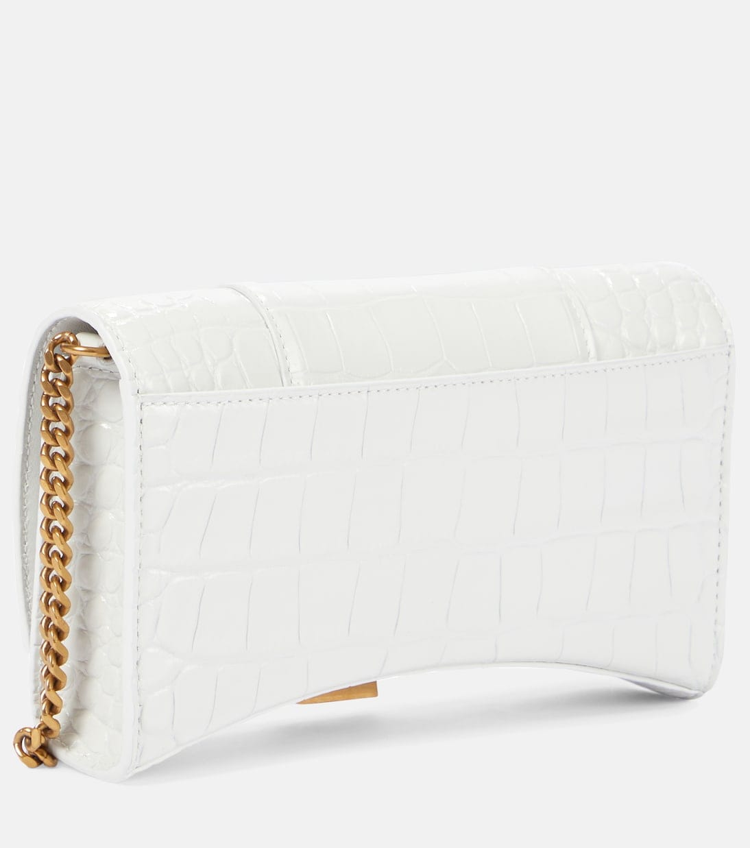 Balenciaga Hourglass leather wallet on chain