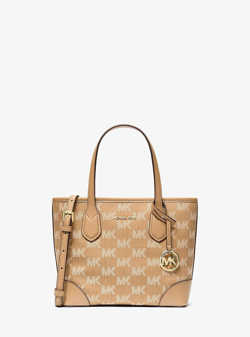 Eva Extra-Small Logo Jacquard Convertible Tote Bag
