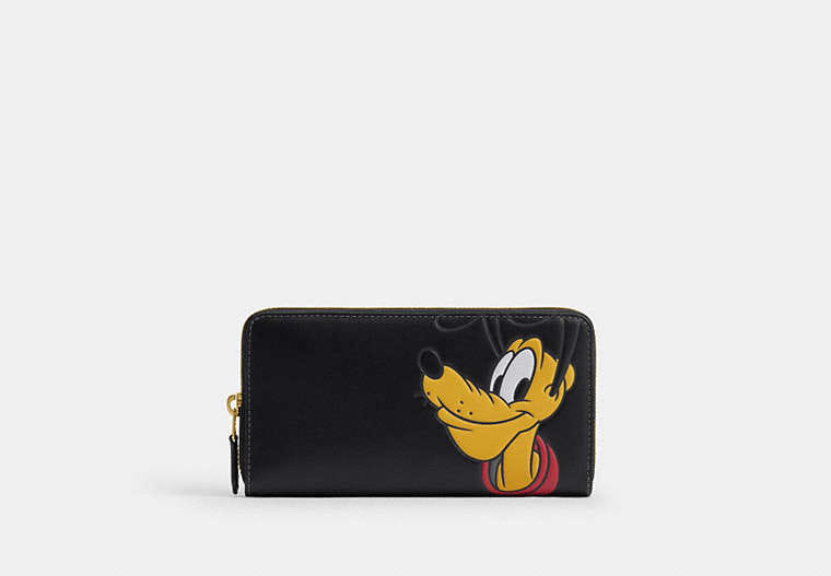 Disney X Coach Essential Accordion Zip Wallet With Pluto