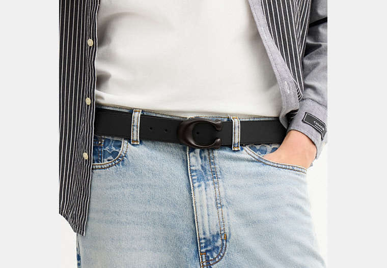 Sculpted C Buckle Reversible Belt, 38 Mm