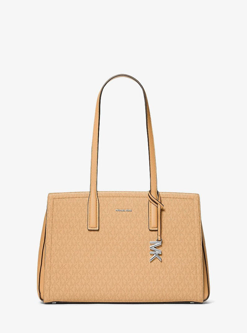 Laila Medium Signature Logo Tote Bag