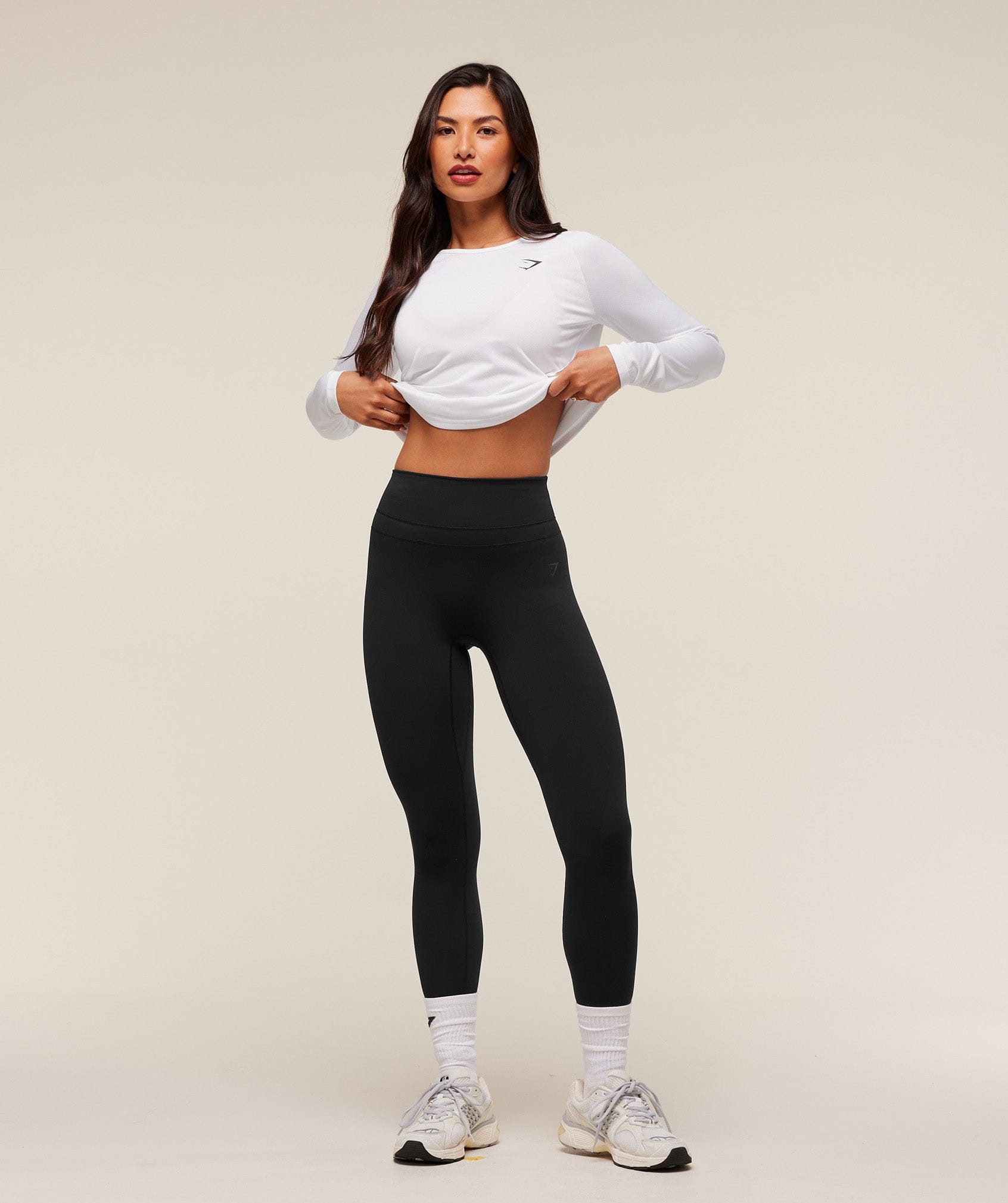 Gymshark Training Long Sleeve Top - White