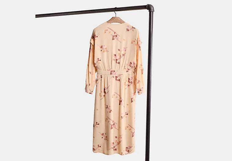 Restored Crepe Draped Midi Dress