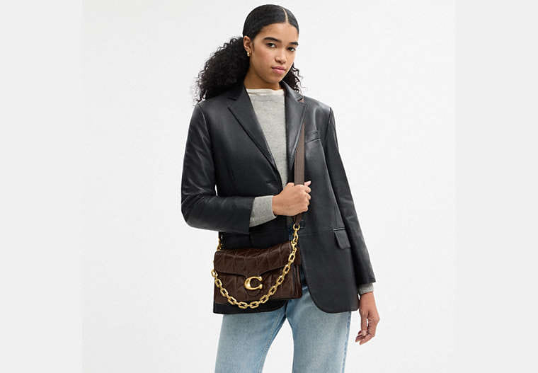 Chain Tabby Shoulder Bag With Quilting