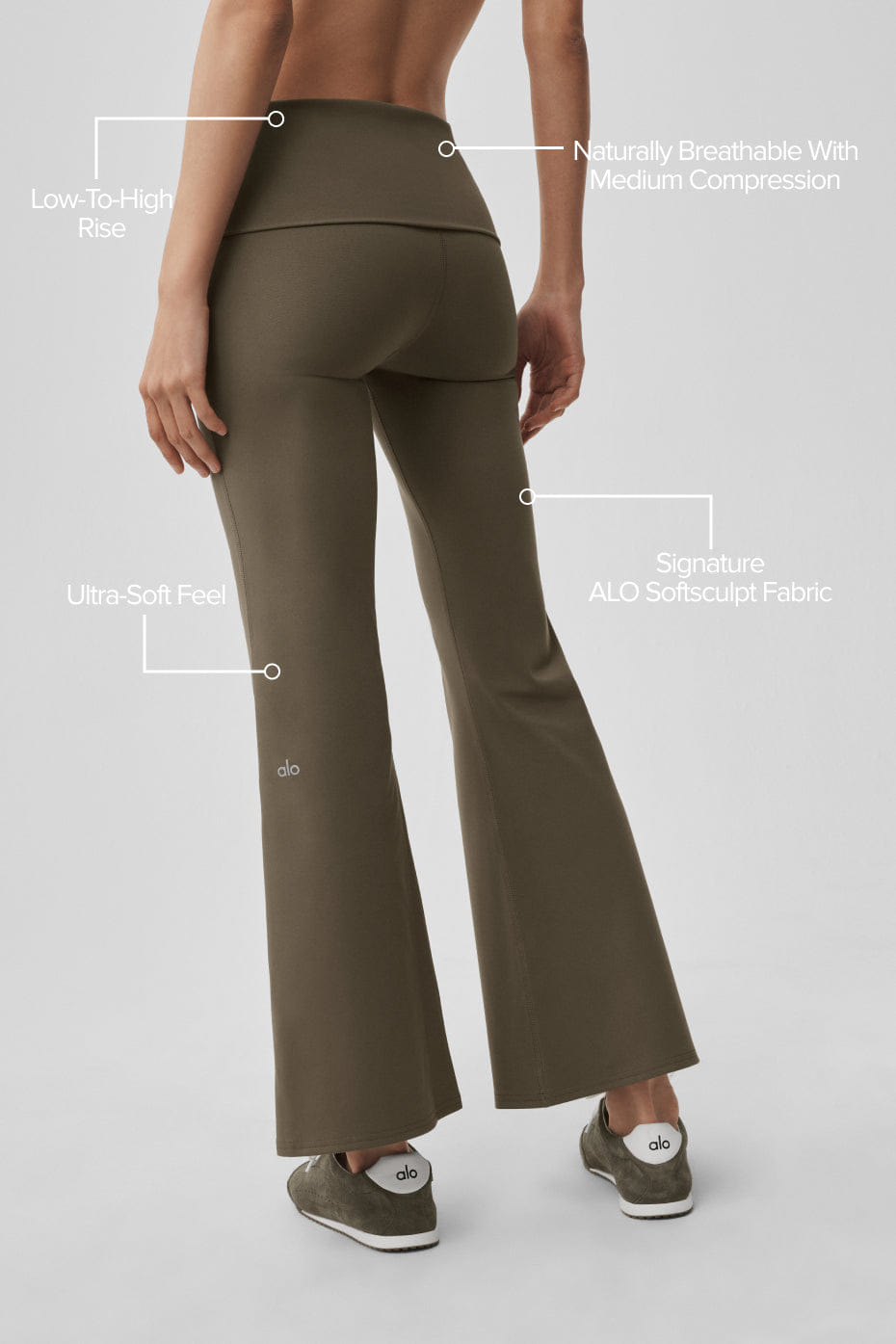 ALO Softsculpt 7/8 Foldover Flare Legging
