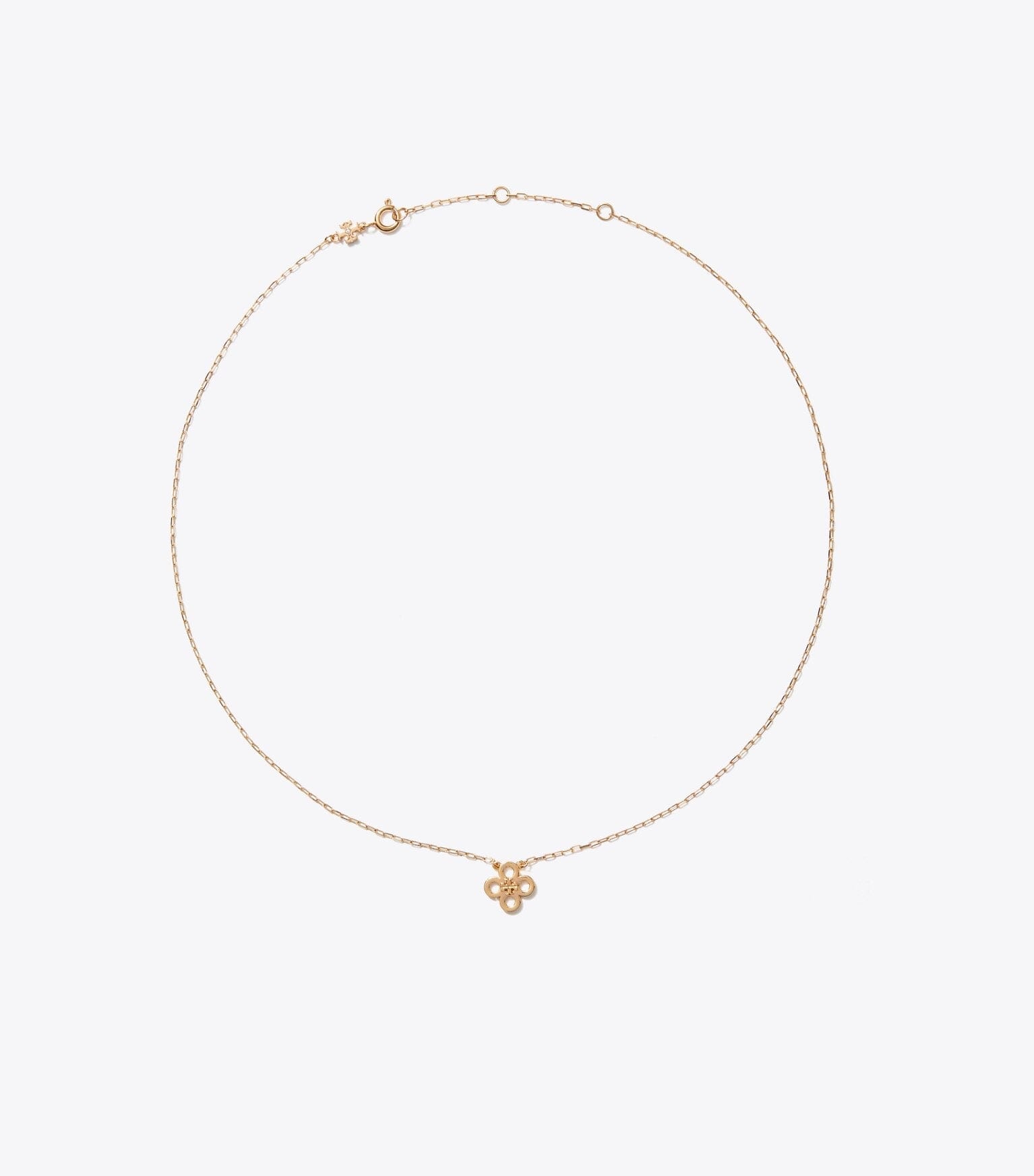 Forget Me Not Clover Pendant Necklace