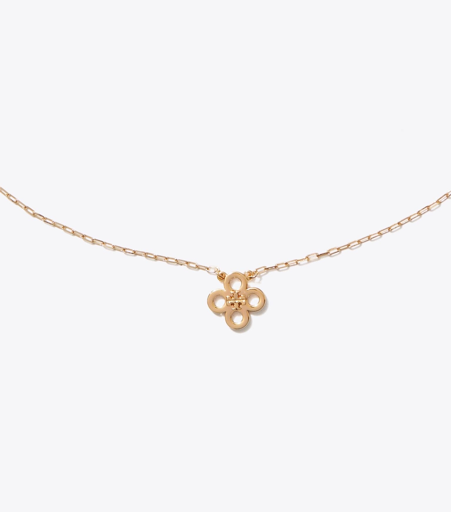 Forget Me Not Clover Pendant Necklace