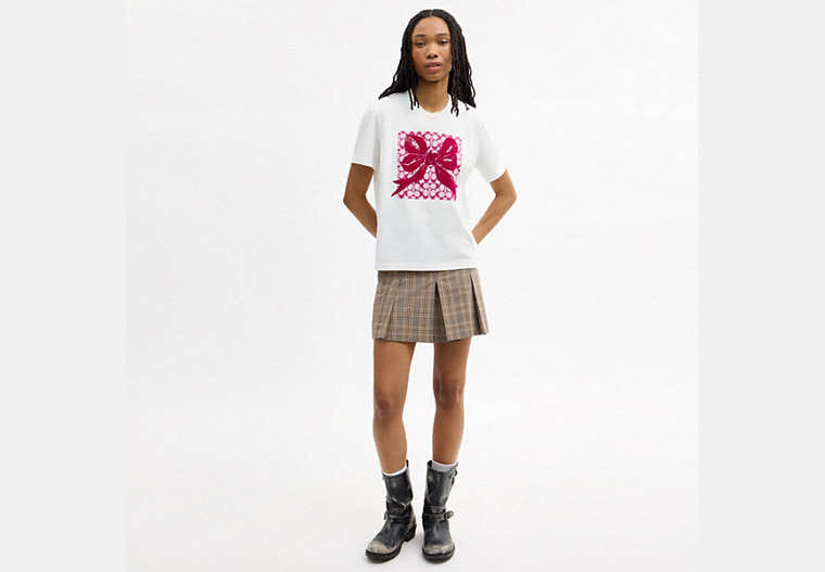 Signature Square Bow Classic T-Shirt In Organic Cotton