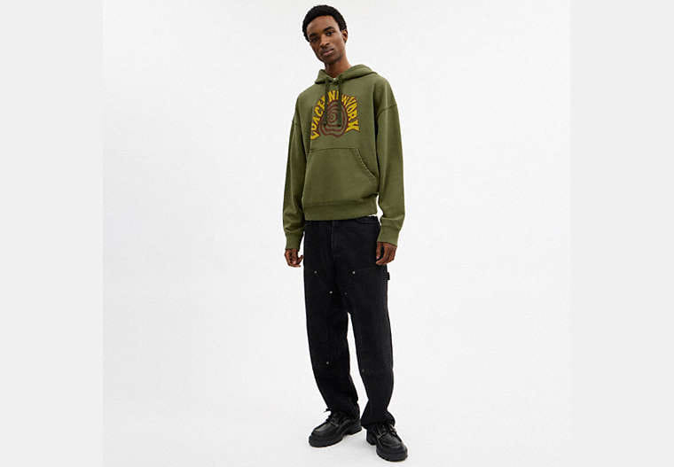Garment Dyed Spiral Hoodie