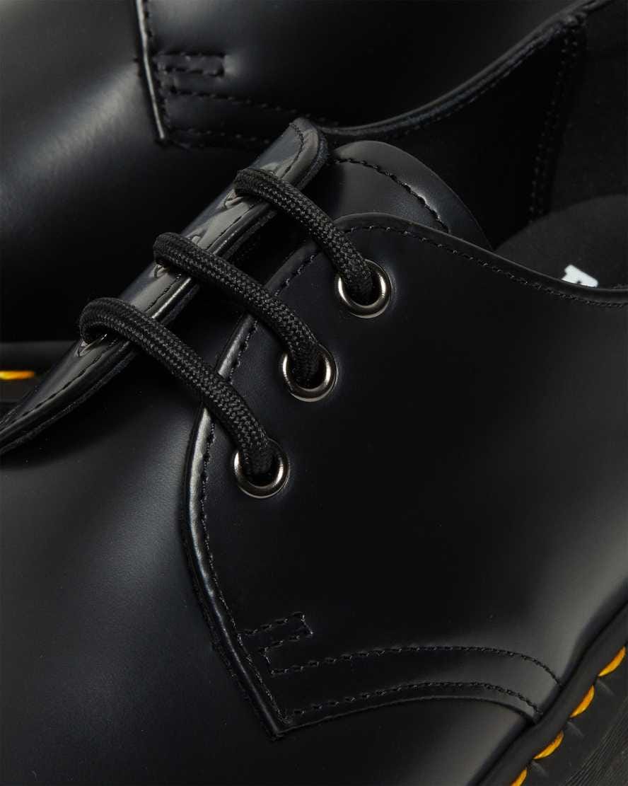 1461 Smooth Leather Platform Shoes — Black
