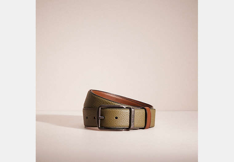 Restored Harness Buckle Cut-To-Size Reversible Belt, 38 Mm