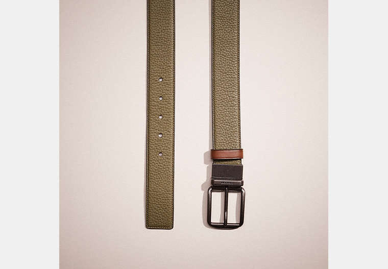 Restored Harness Buckle Cut-To-Size Reversible Belt, 38 Mm