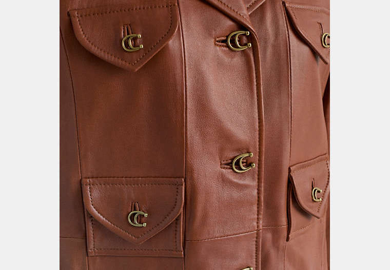Restored Leather Coat