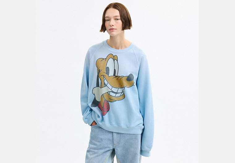 Disney X Coach Pluto Crewneck Sweatshirt