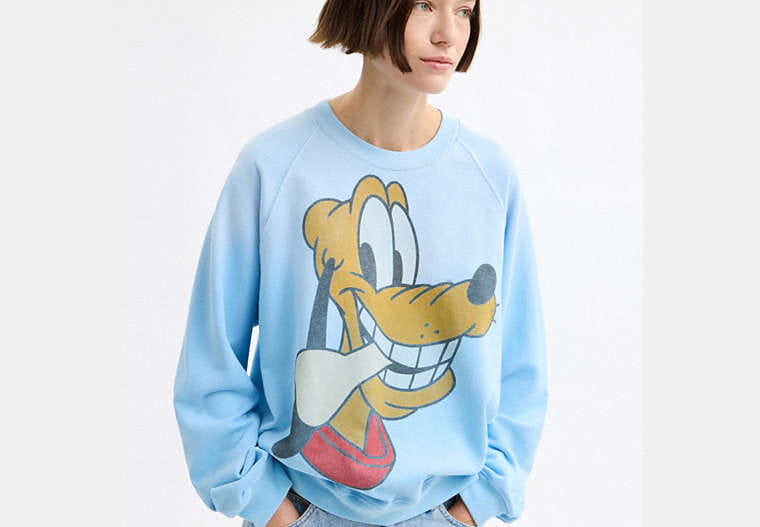 Disney X Coach Pluto Crewneck Sweatshirt