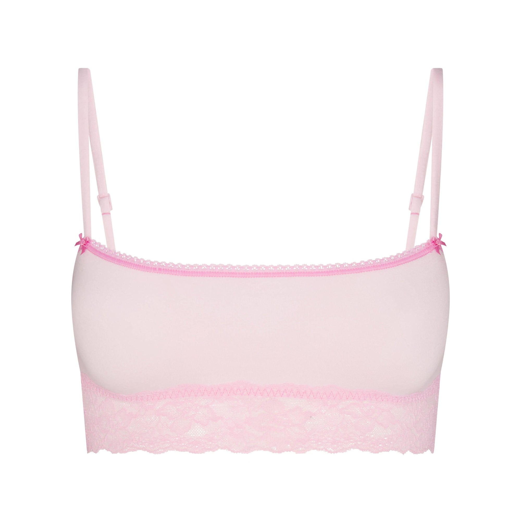 Lightweight Cotton Straight Neck Bralette