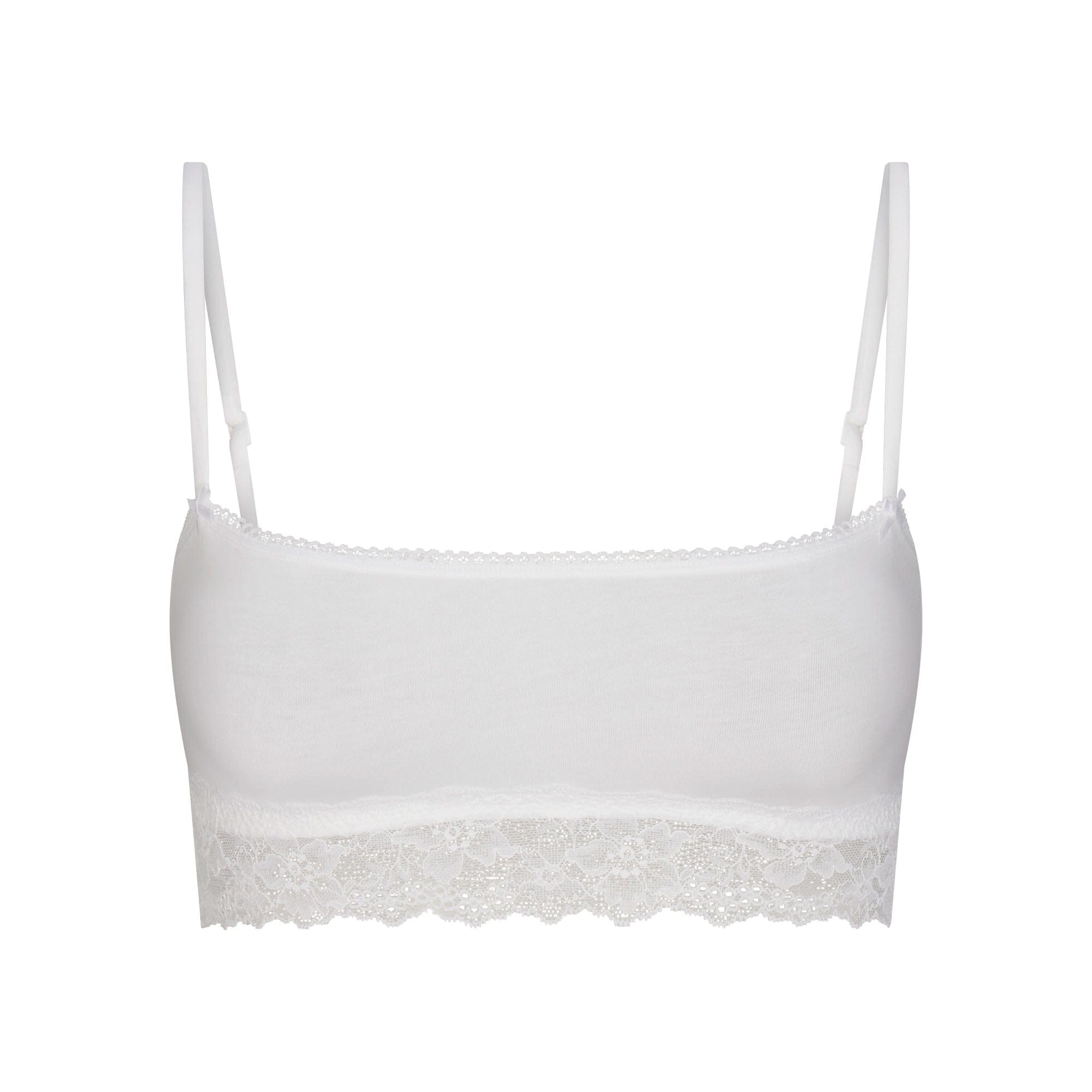 Lightweight Cotton Straight Neck Bralette