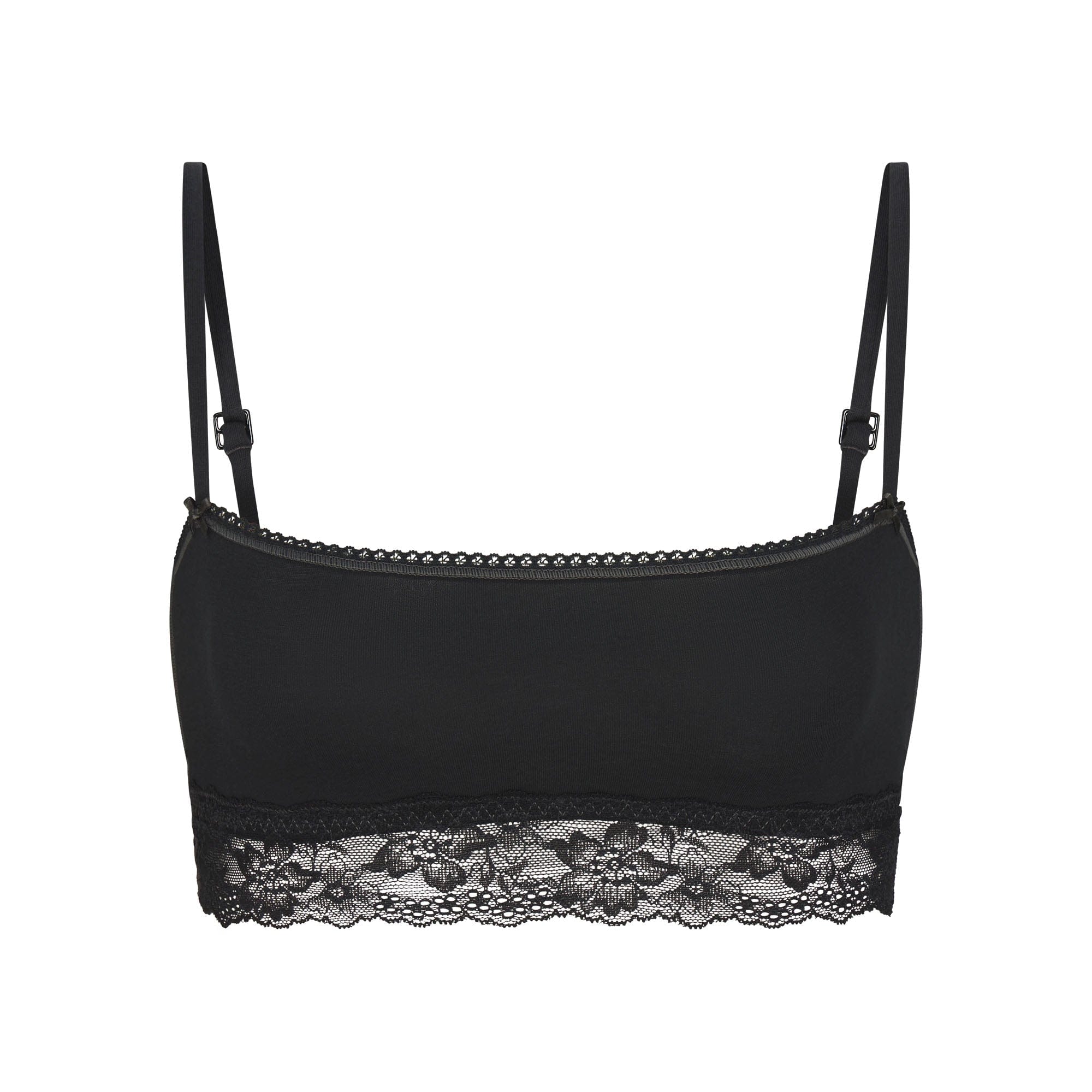 Lightweight Cotton Straight Neck Bralette