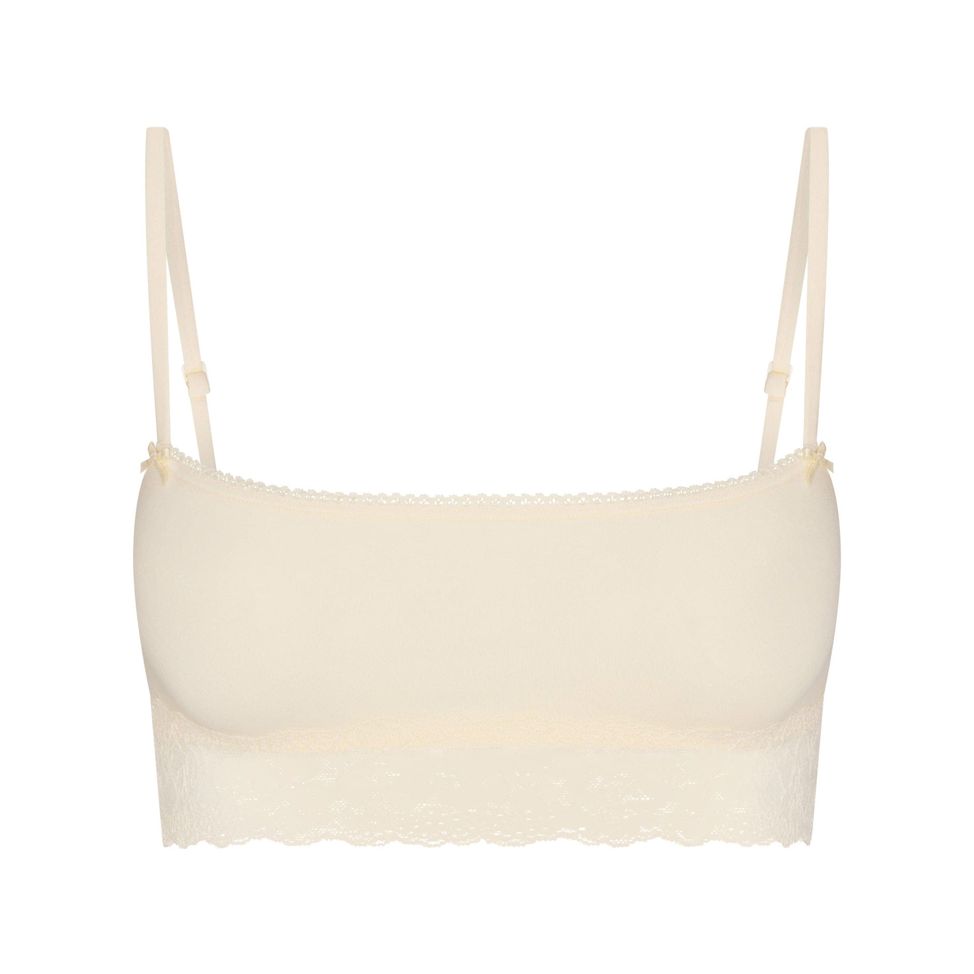 Lightweight Cotton Straight Neck Bralette