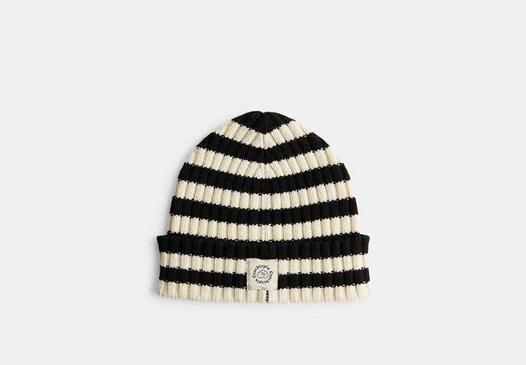 Beanie With Stripe Pattern