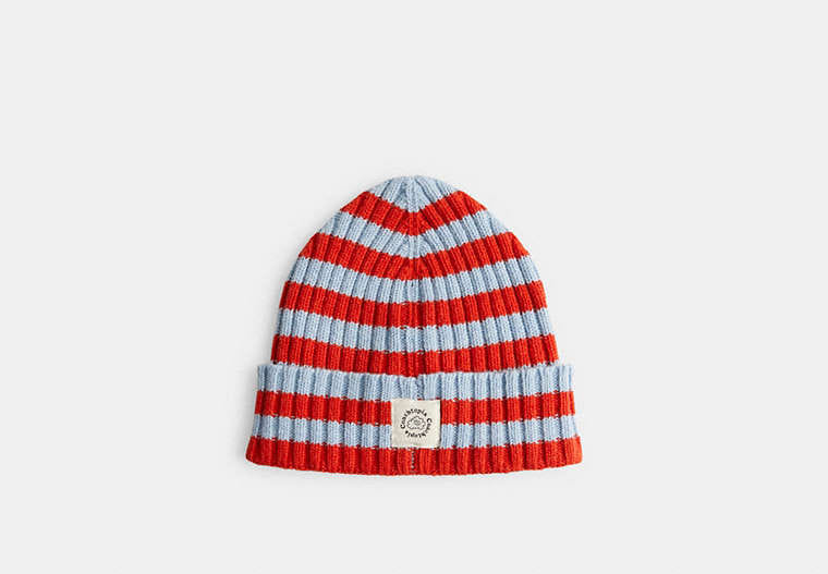 Beanie With Stripe Pattern