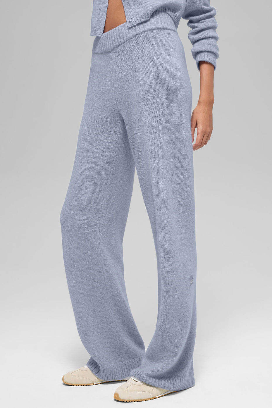 Wool Cashmere High-Waist New Class Wide Leg Pant
