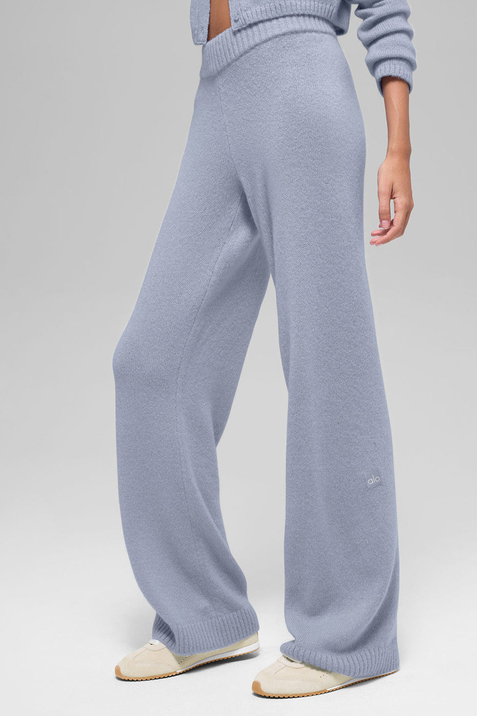 Wool Cashmere High-Waist New Class Wide Leg Pant