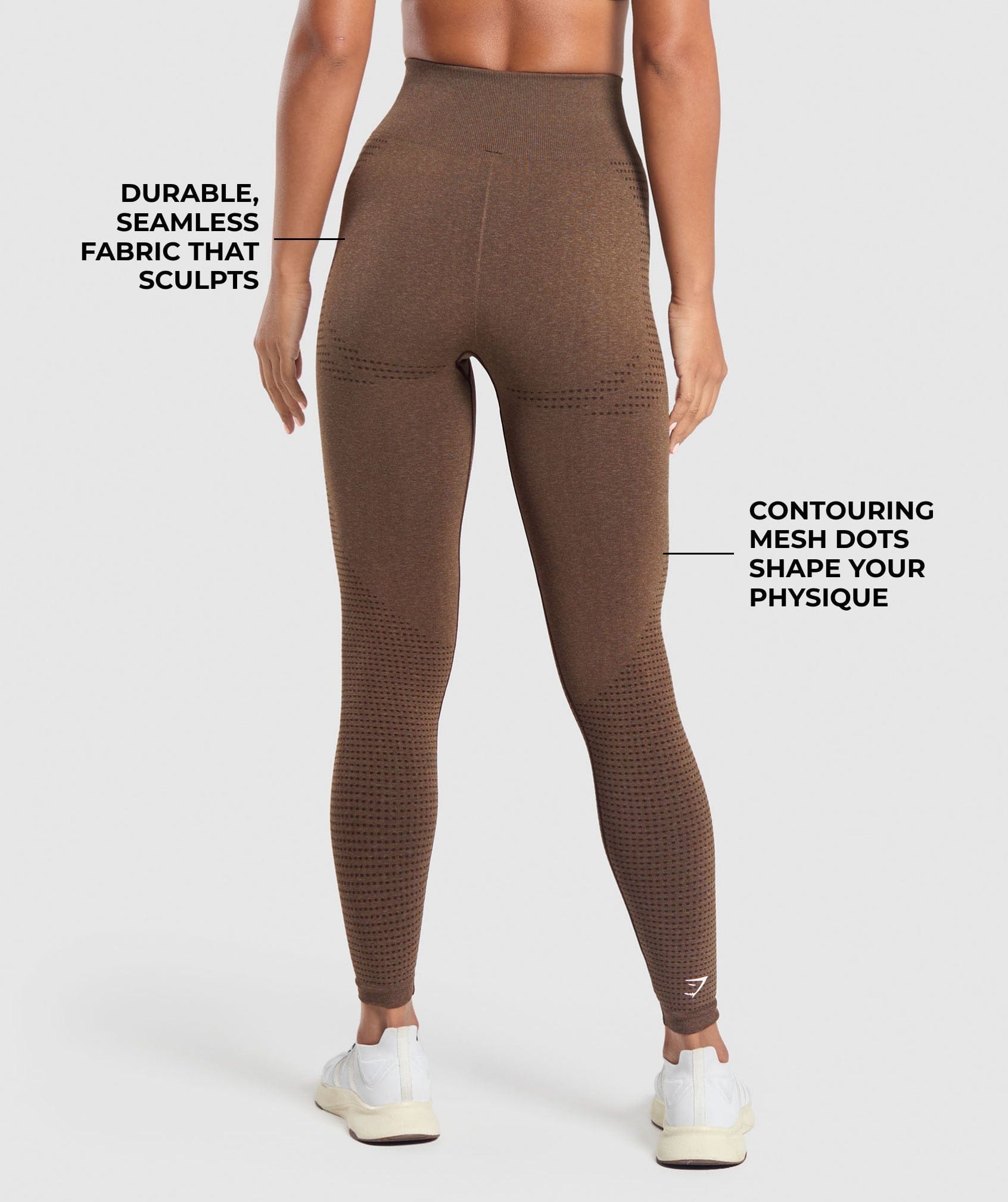Gymshark Vital Seamless 2.0 Leggings - Espresso Marl