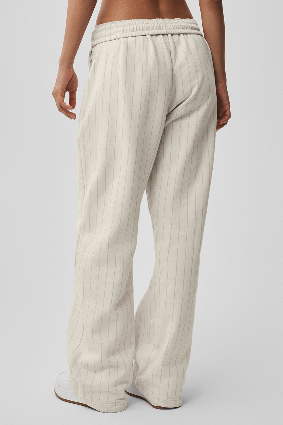 Pinstripe Straight Leg Sweatpant
