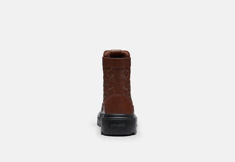 Combat Boot In Signature Leather