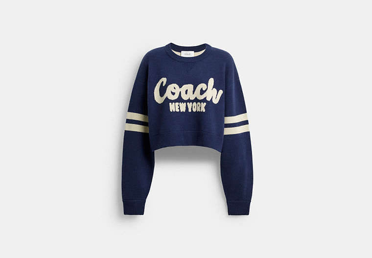 Cropped Coach Sweater