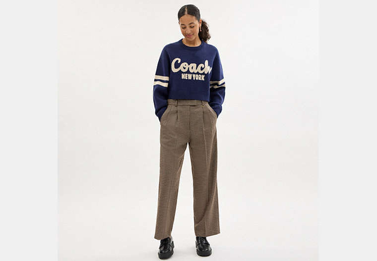 Cropped Coach Sweater
