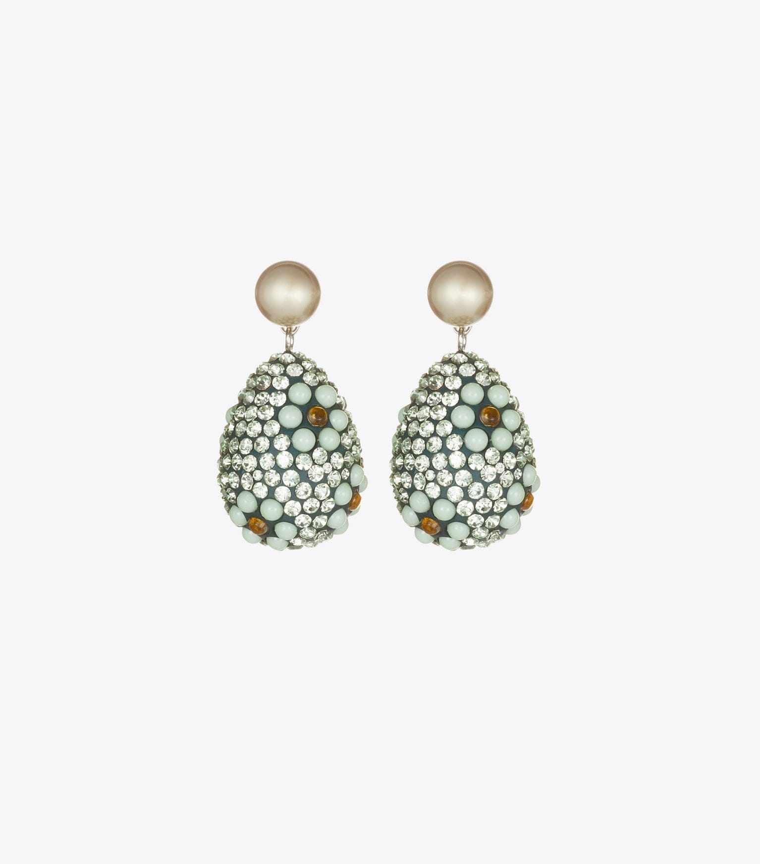 Curiosity Crystal Pearl Drop Earrings