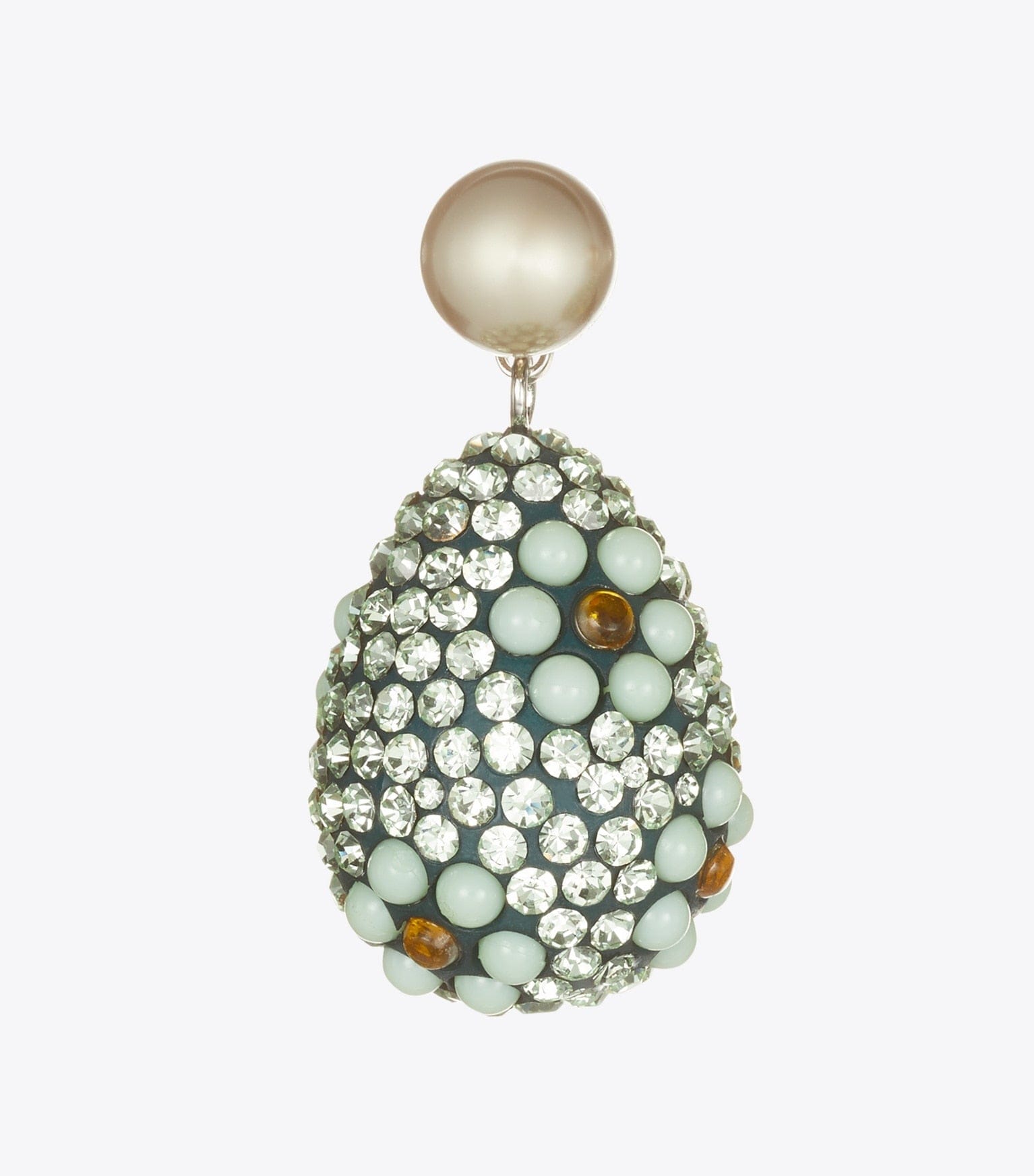 Curiosity Crystal Pearl Drop Earrings