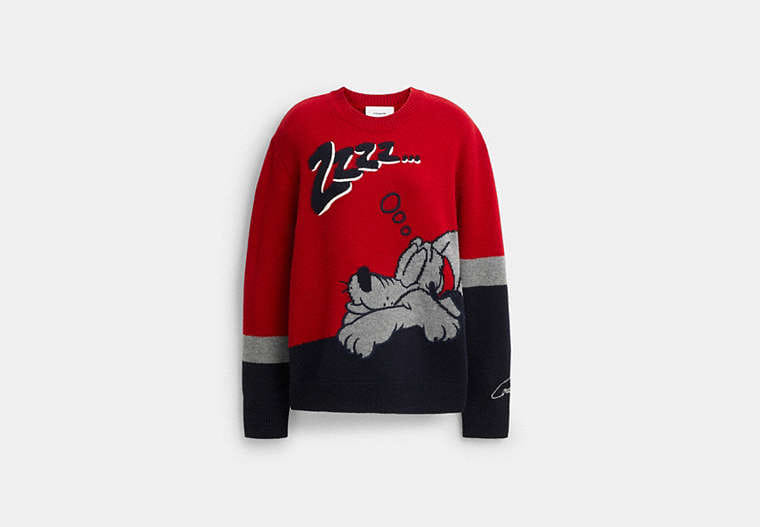 Disney X Coach Pluto Crewneck Sweater