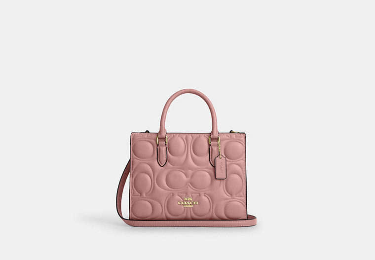 Maggie Small Tote Bag In Signature Leather
