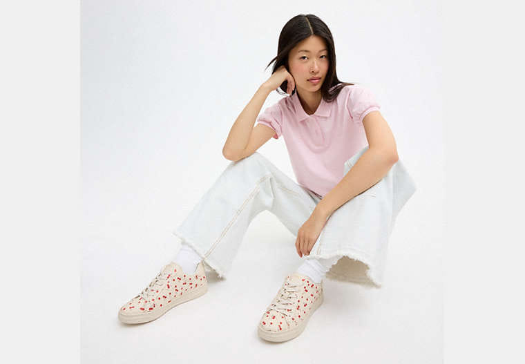 High Line Sneaker With Cherry Print