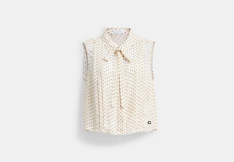 Cropped Sleeveless Blouse