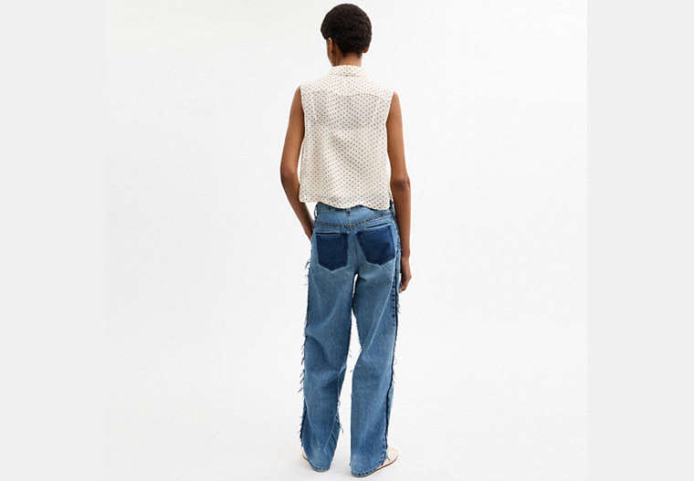 Cropped Sleeveless Blouse