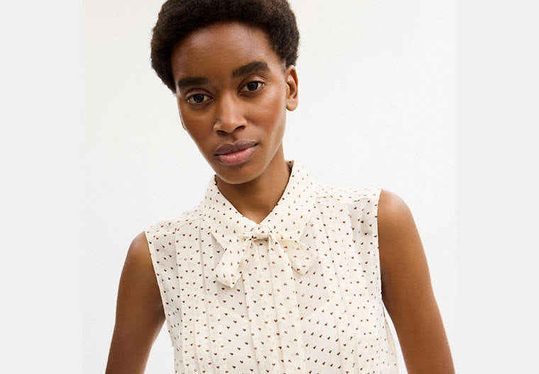 Cropped Sleeveless Blouse