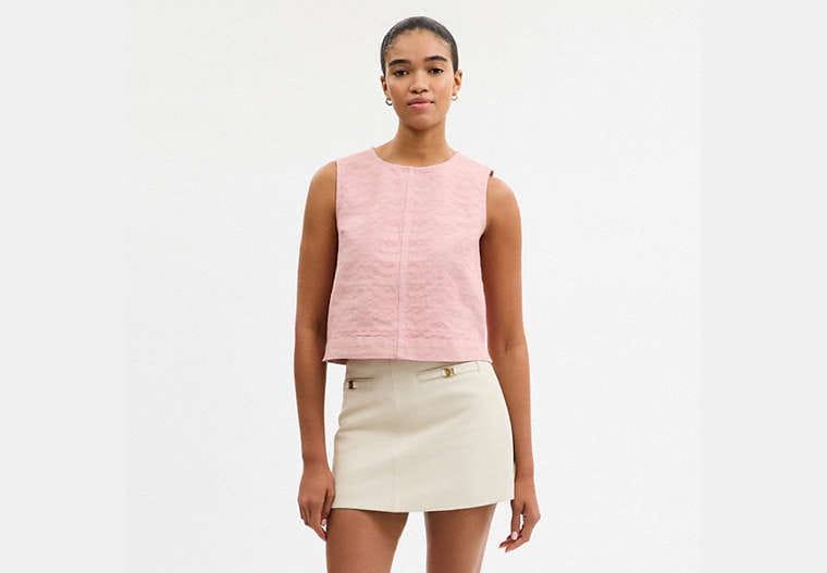 Signature Denim Sleeveless Top