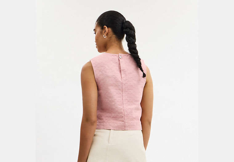 Signature Denim Sleeveless Top