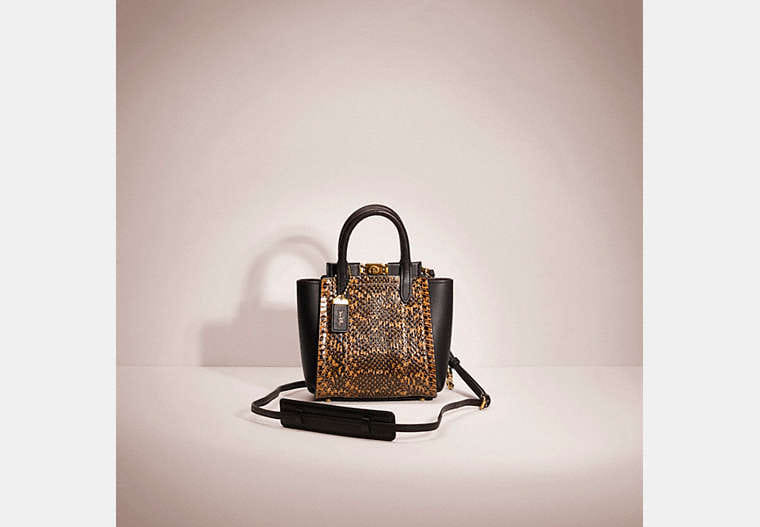 Restored Troupe Tote 16 In Snakeskin