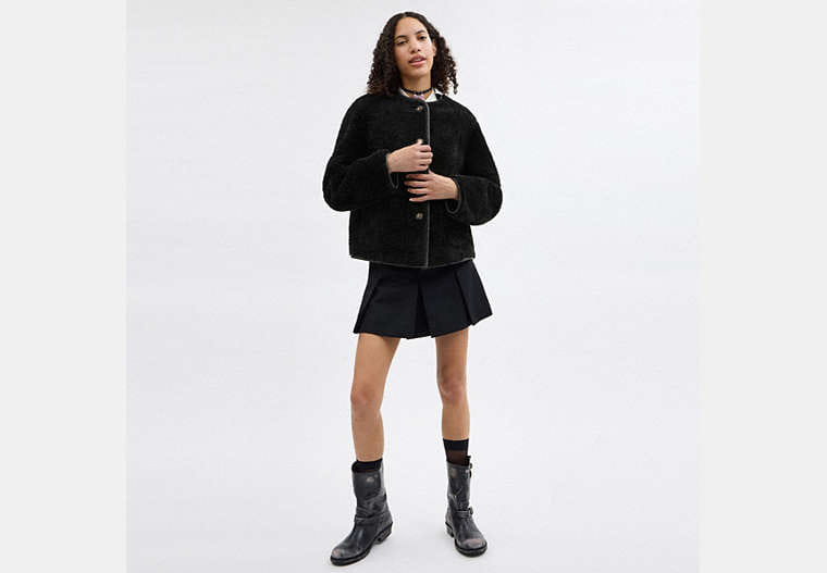 Fluffy Shearling Coat