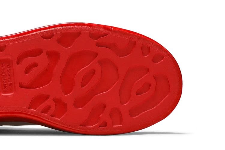 Alexander McQueen Oversized Sneaker Paint Dipped - White Lust Red