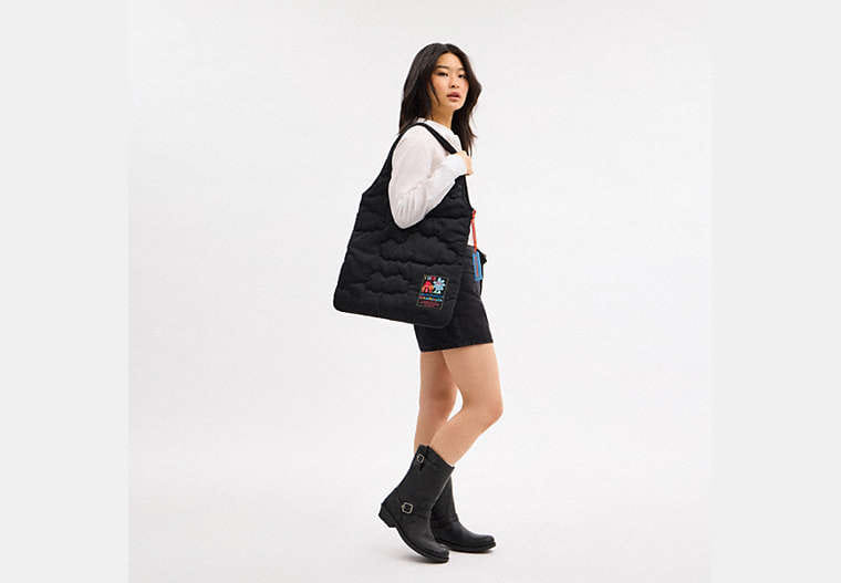 Coachtopia Loop Flat Tote With Cloud Quilting