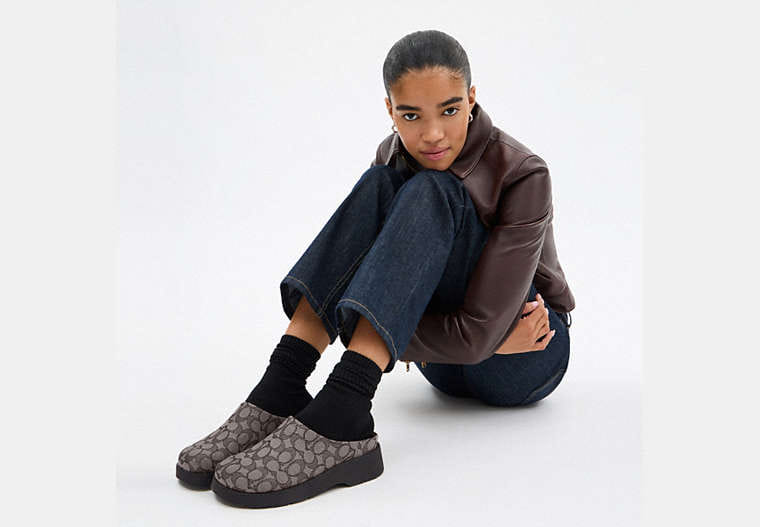 Link Mule In Signature Jacquard