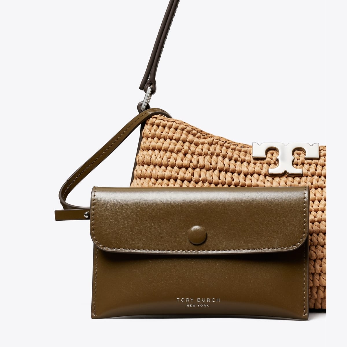 Eleanor Raffia Slim Shoulder Bag