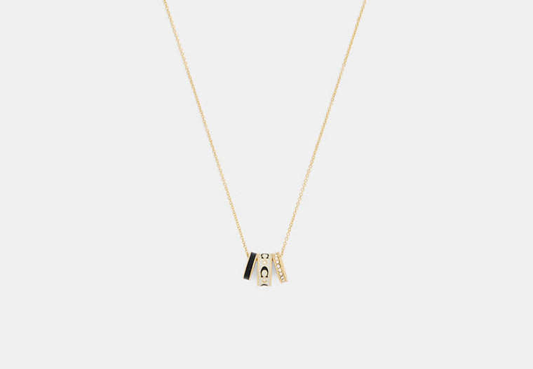 Repeated C Rondelle Necklace
