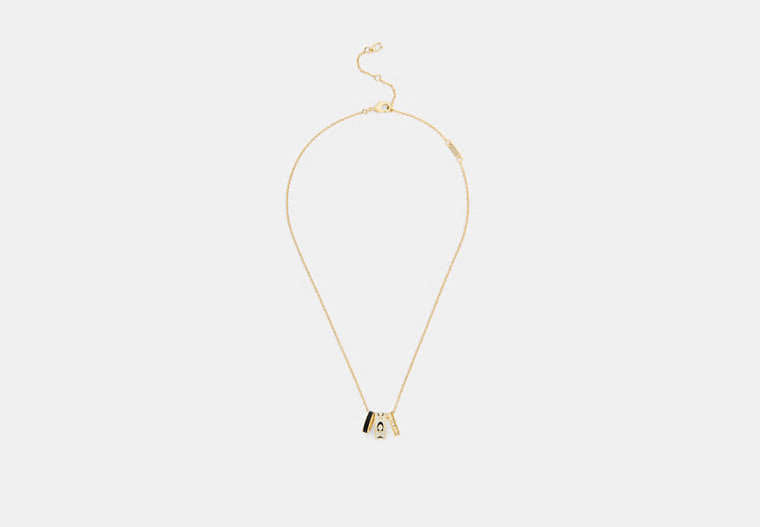 Repeated C Rondelle Necklace